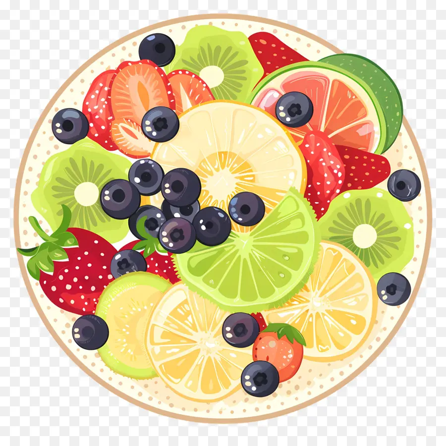 блюдо с фруктами，Fruit Plate PNG