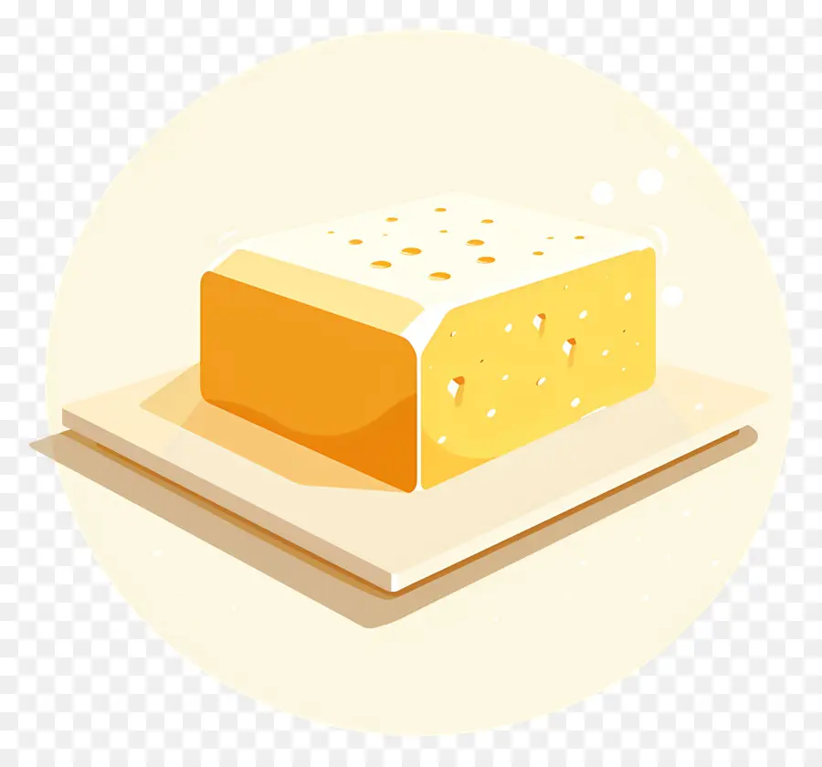 Butter，белый сыр PNG