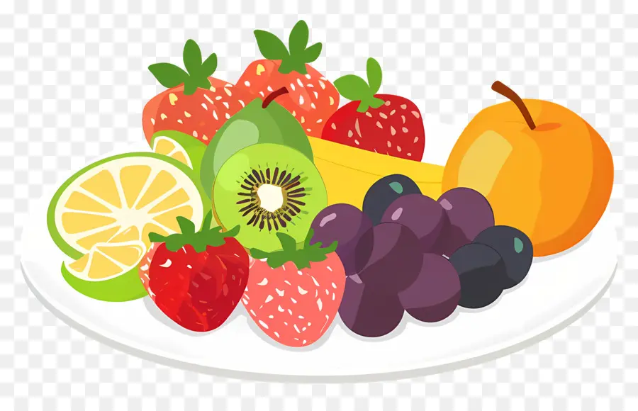 блюдо с фруктами，Fruits PNG