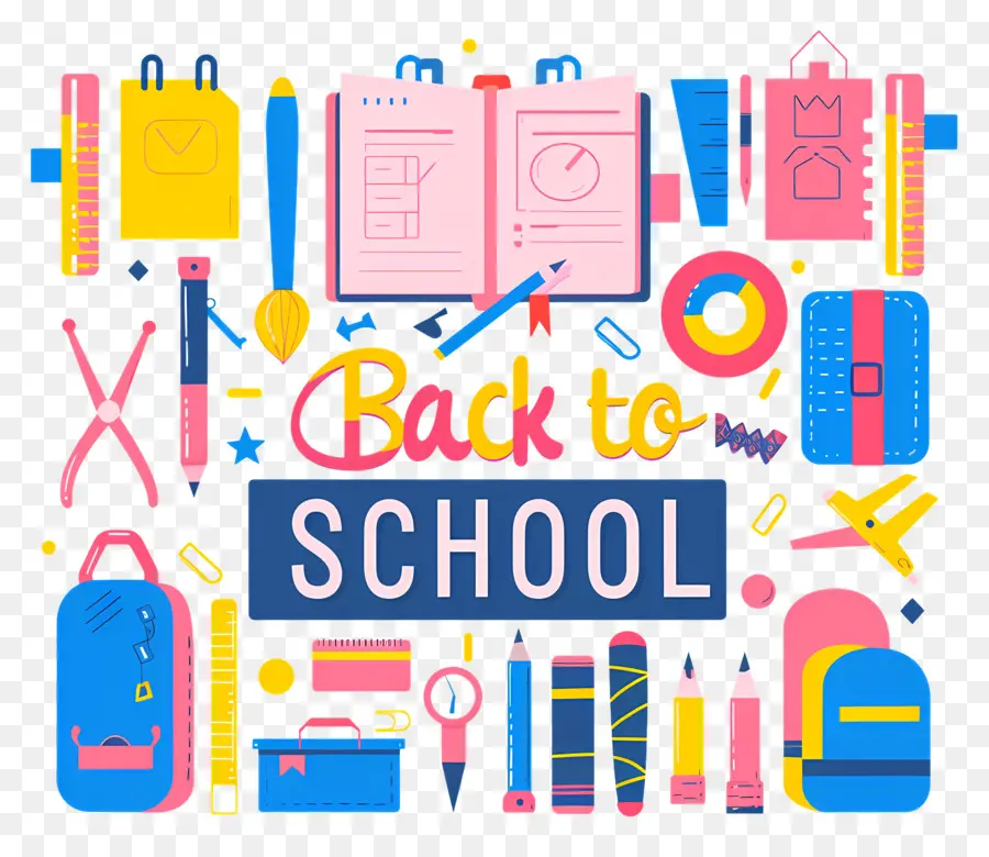 Back To School，Школьные принадлежности  PNG