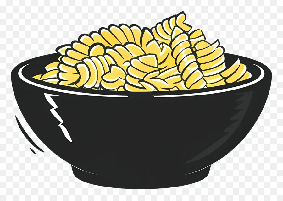 чаша макаронных изделий ，Cartoon Spaghetti PNG