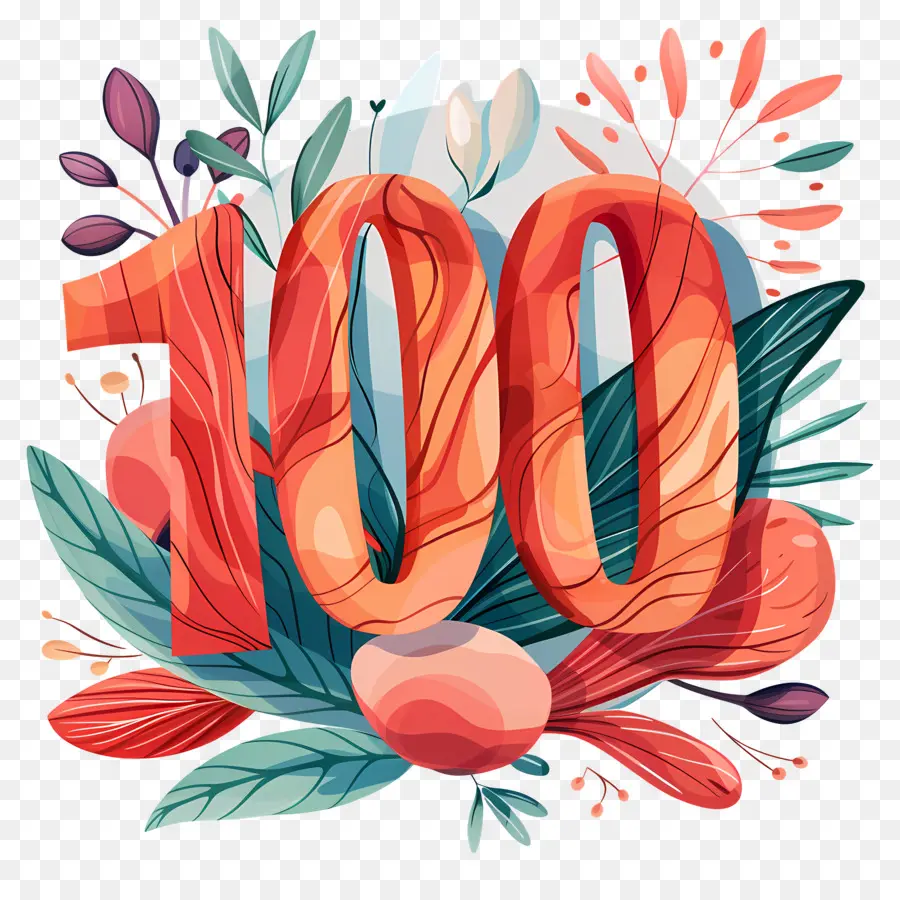 количество 100，красный PNG