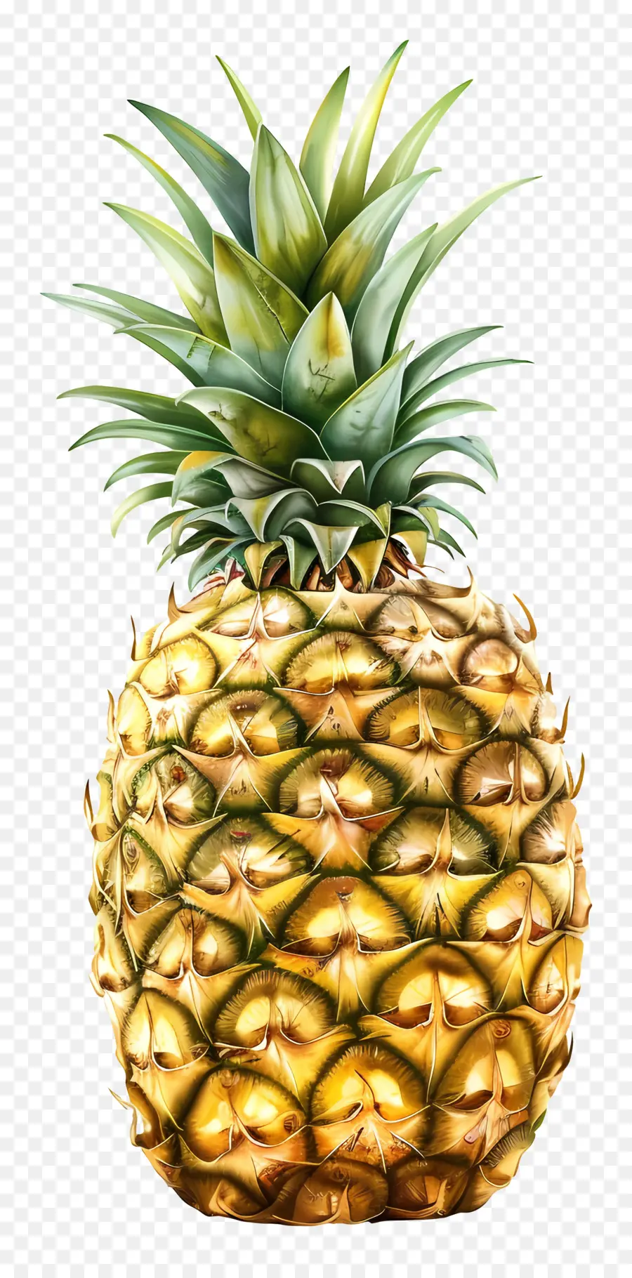 Pineapple，желтая плоть PNG