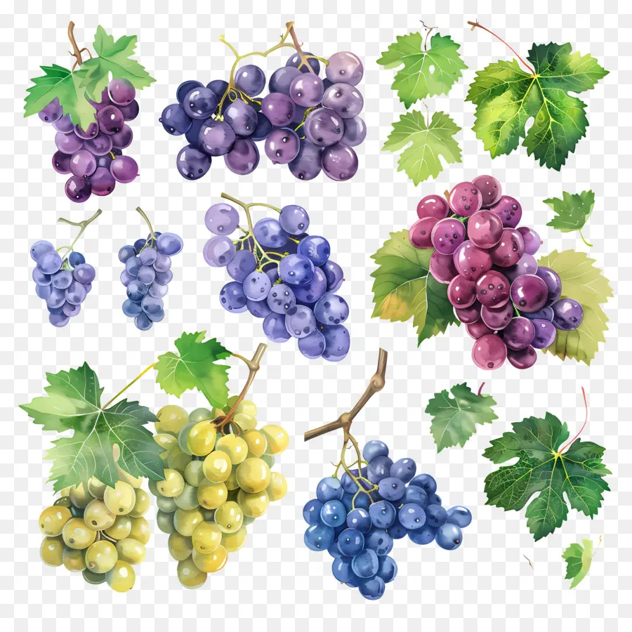 Grapes，фиолетовый PNG