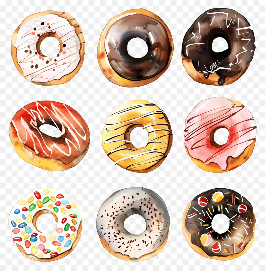 Donut，пончики PNG