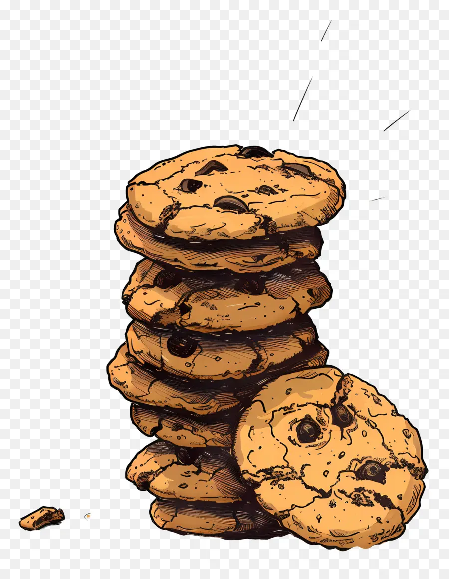 стопка печенья，Файлы Cookie PNG