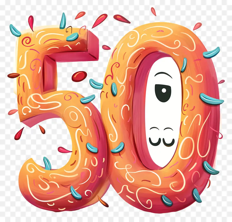 Номер 50，50 PNG