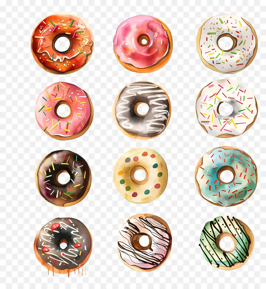 Donut，Пончики PNG