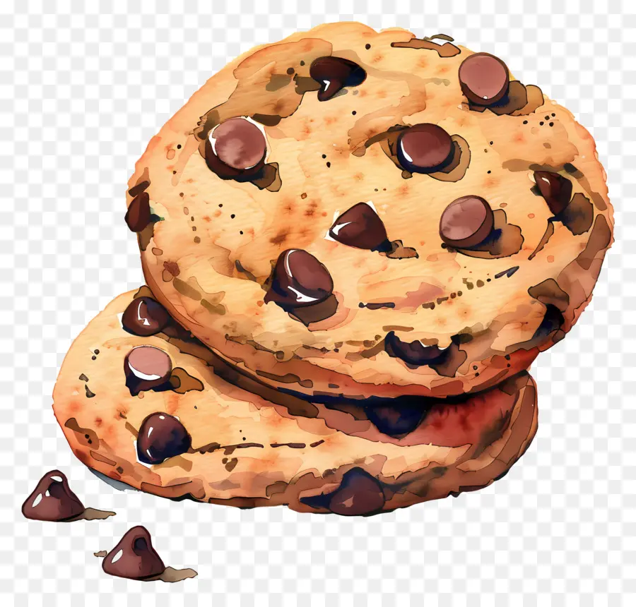 печенье с шоколадной крошкой，Файлы Cookie PNG