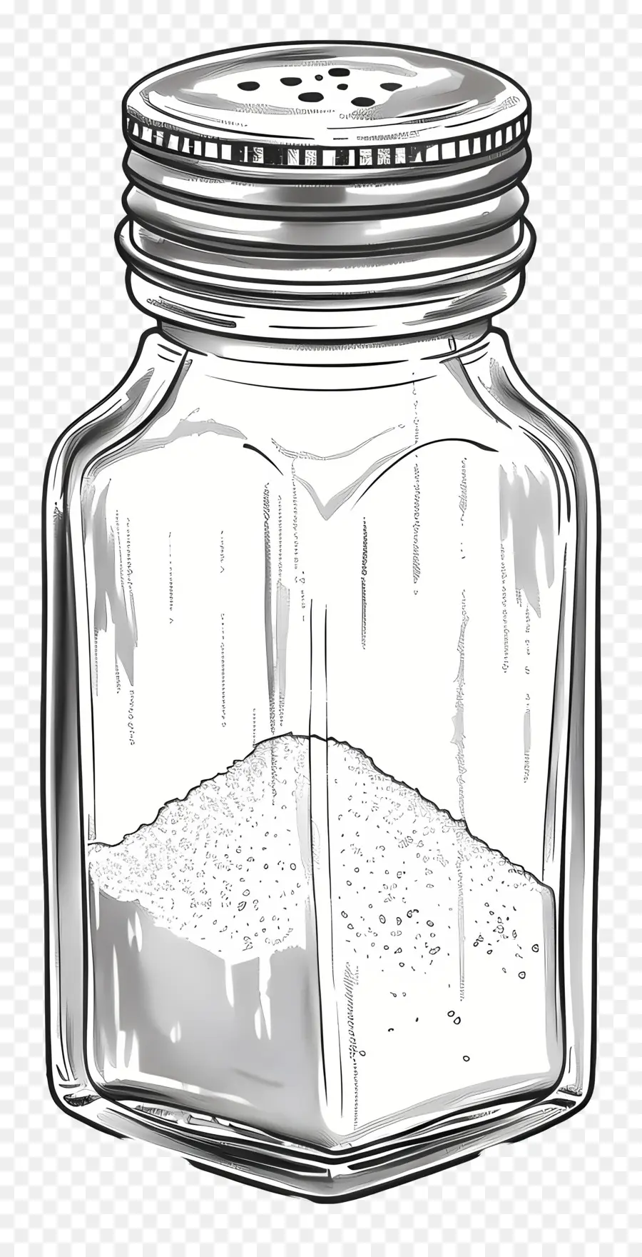 Salt Shaker，Чистая стеклянная банка PNG