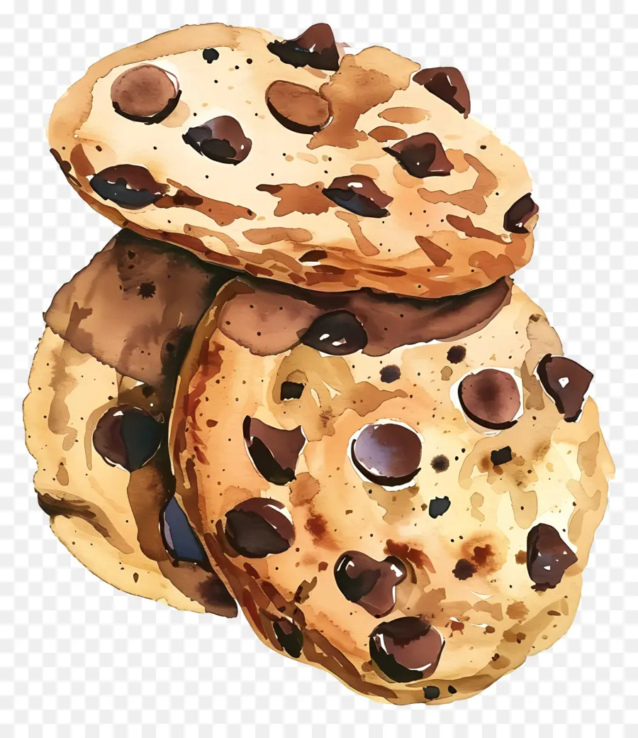 печенье с шоколадной крошкой，Файлы Cookie PNG