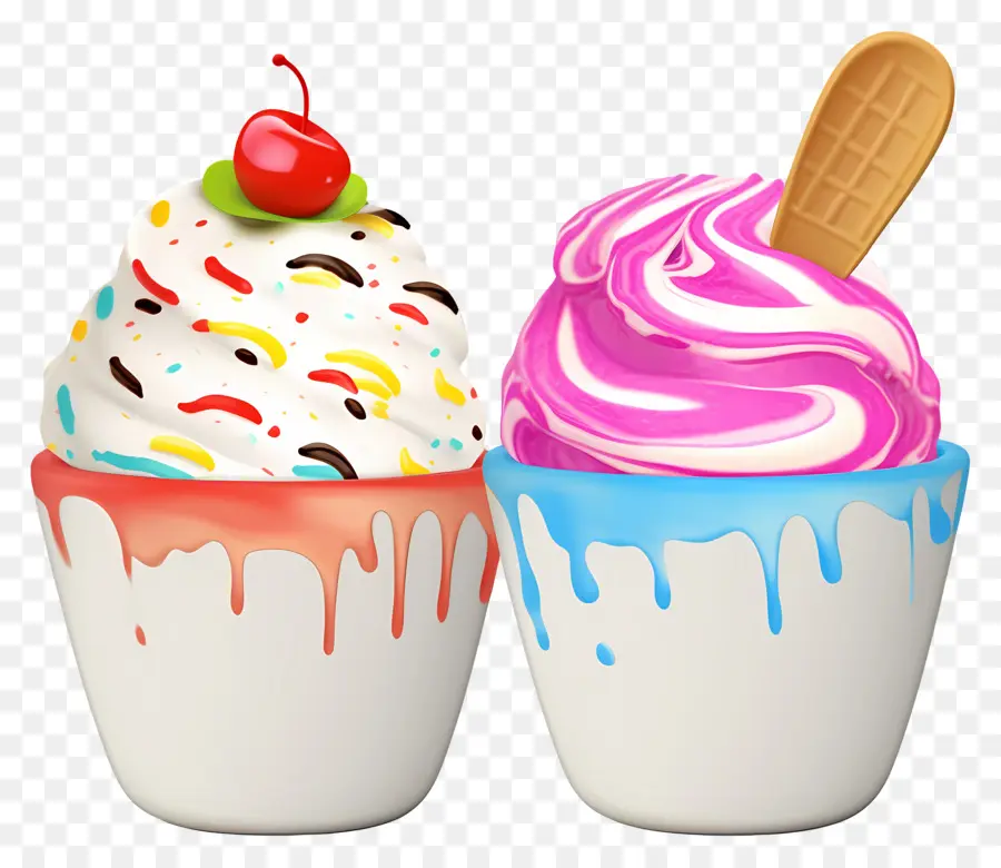 Gelato，Ice Cream Cones PNG