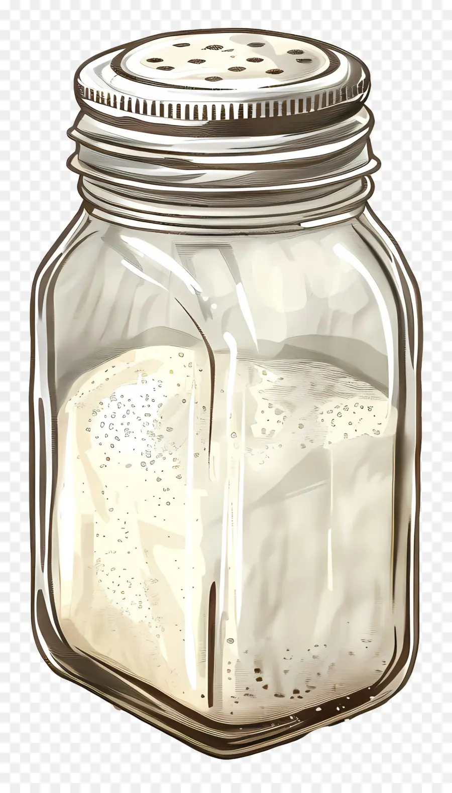 Salt Shaker，стеклянный опарник PNG