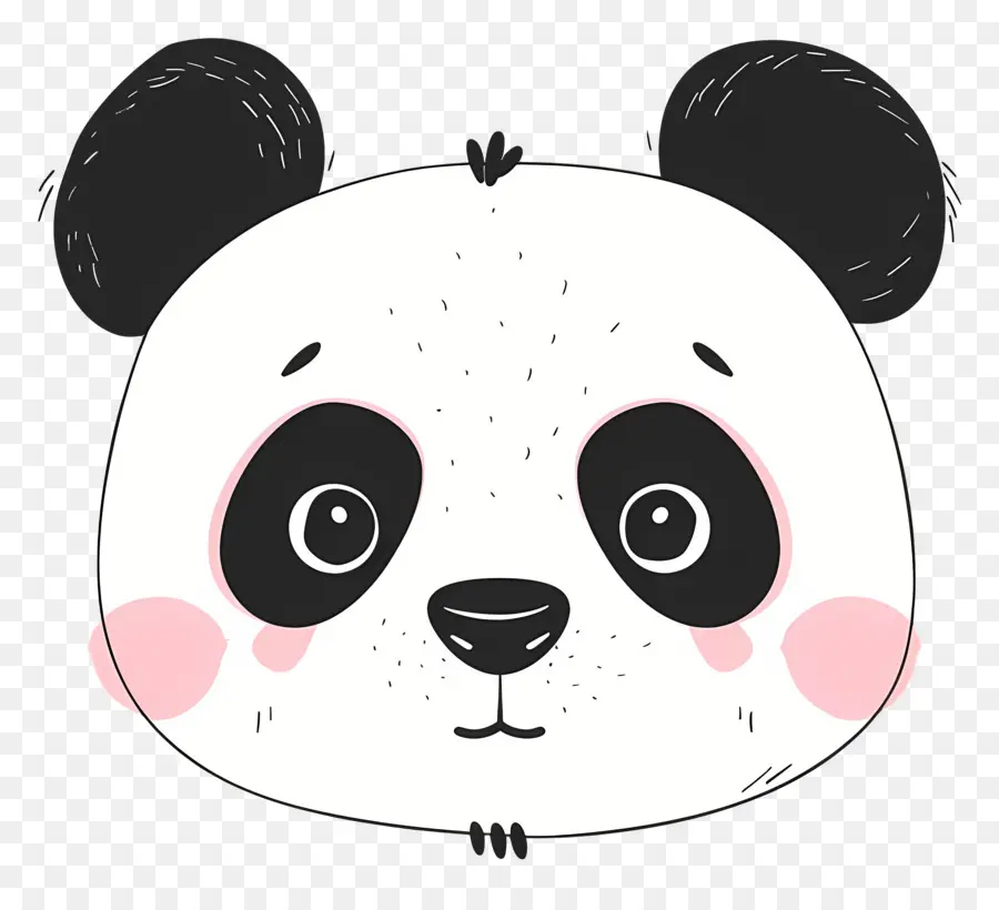 Симпатичное лицо панды，Panda Bear PNG