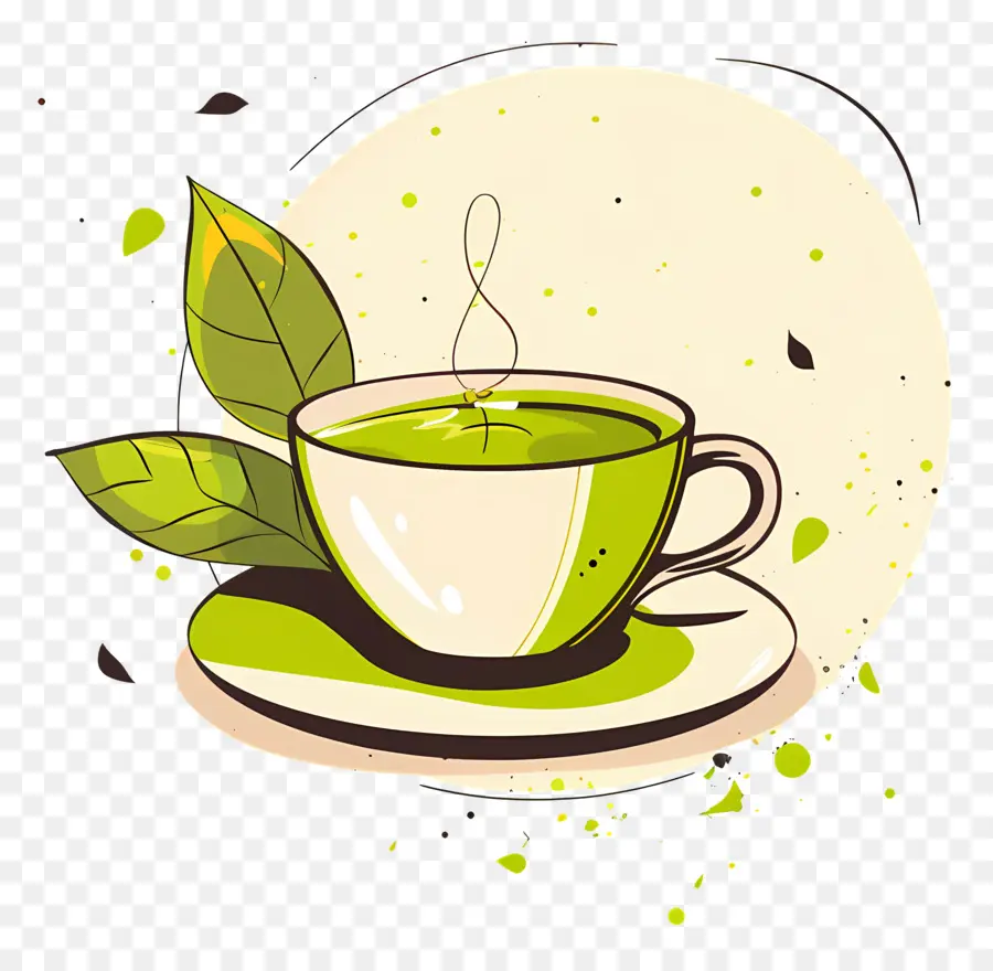 Green Tea，чайные листья PNG