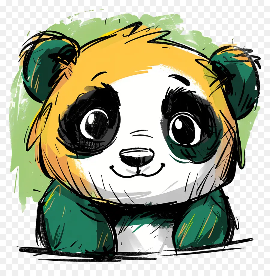 Симпатичное лицо панды，Panda Bear PNG