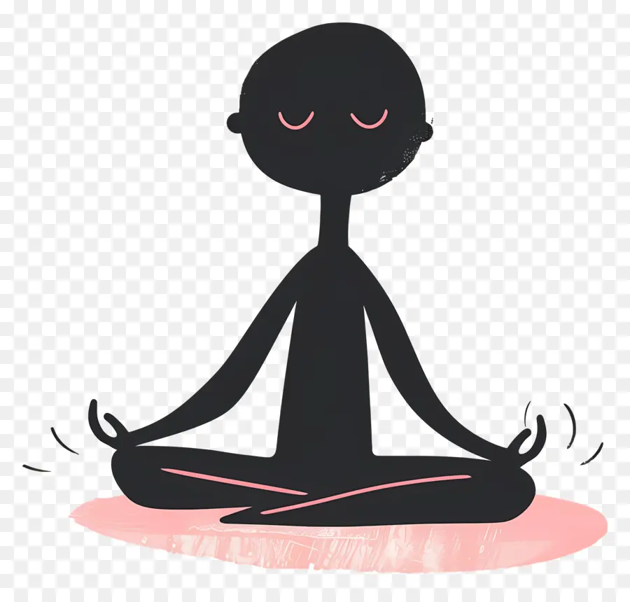 Meditating，Медитация PNG