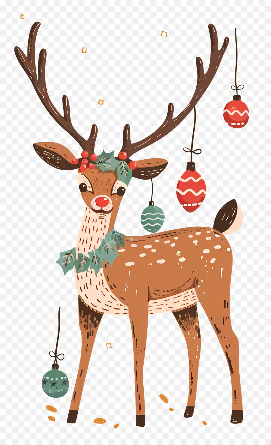 Reindeer，олень PNG