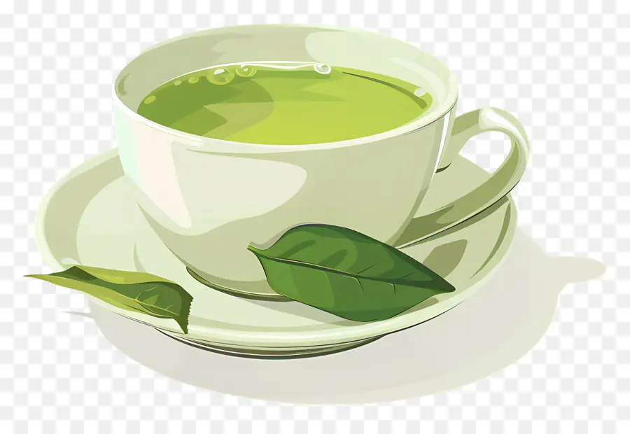 Green Tea，чайные листья PNG