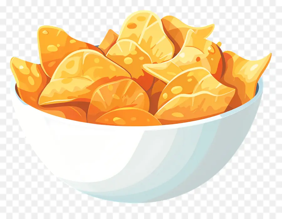 миску чипсов，Corn Chips PNG