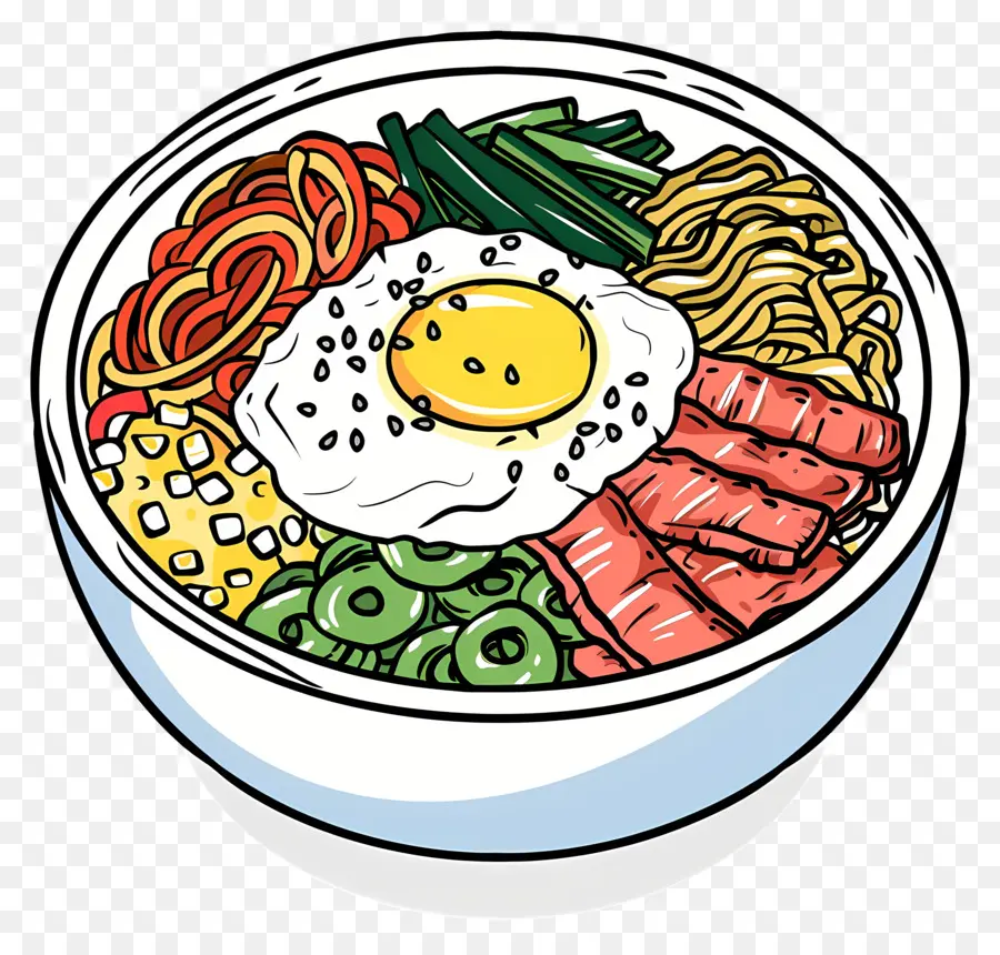 корейский пибимпаб，Noodles PNG