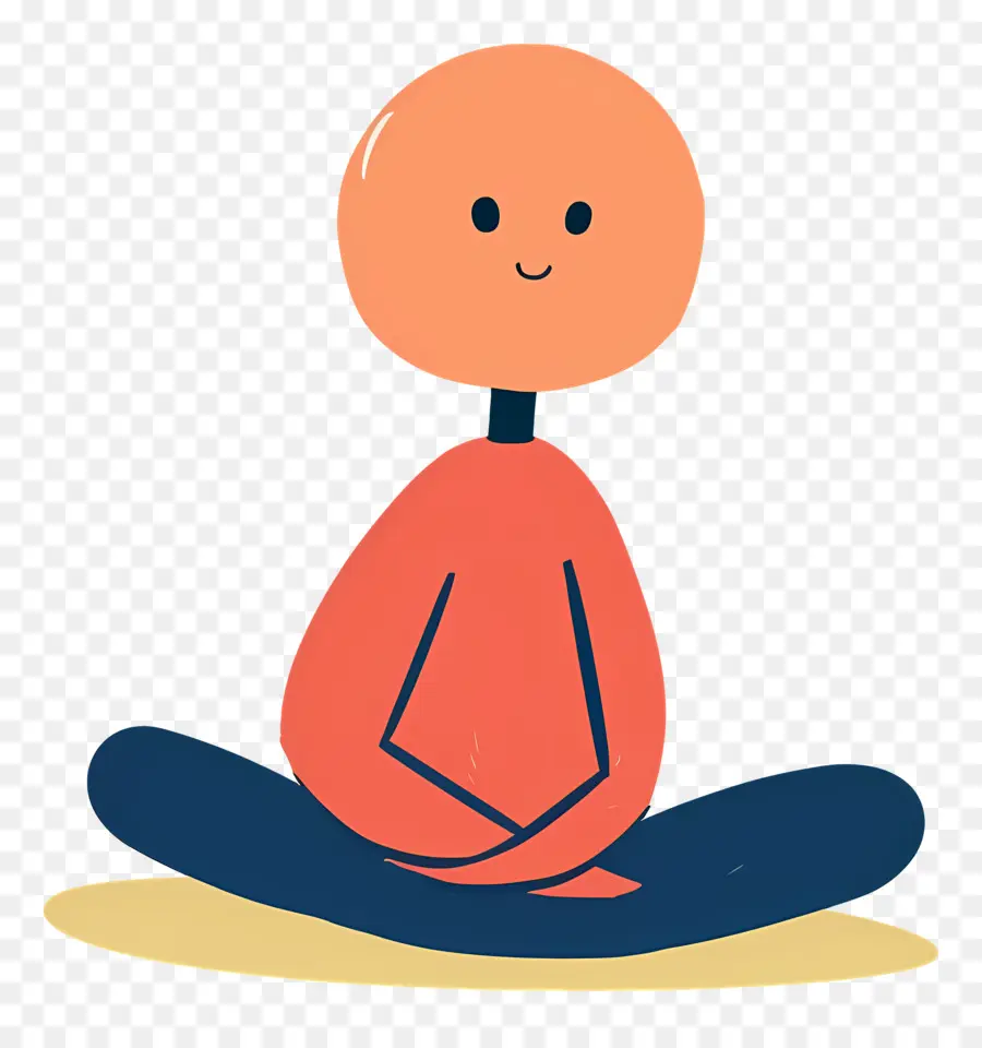 Meditating，Медитация PNG