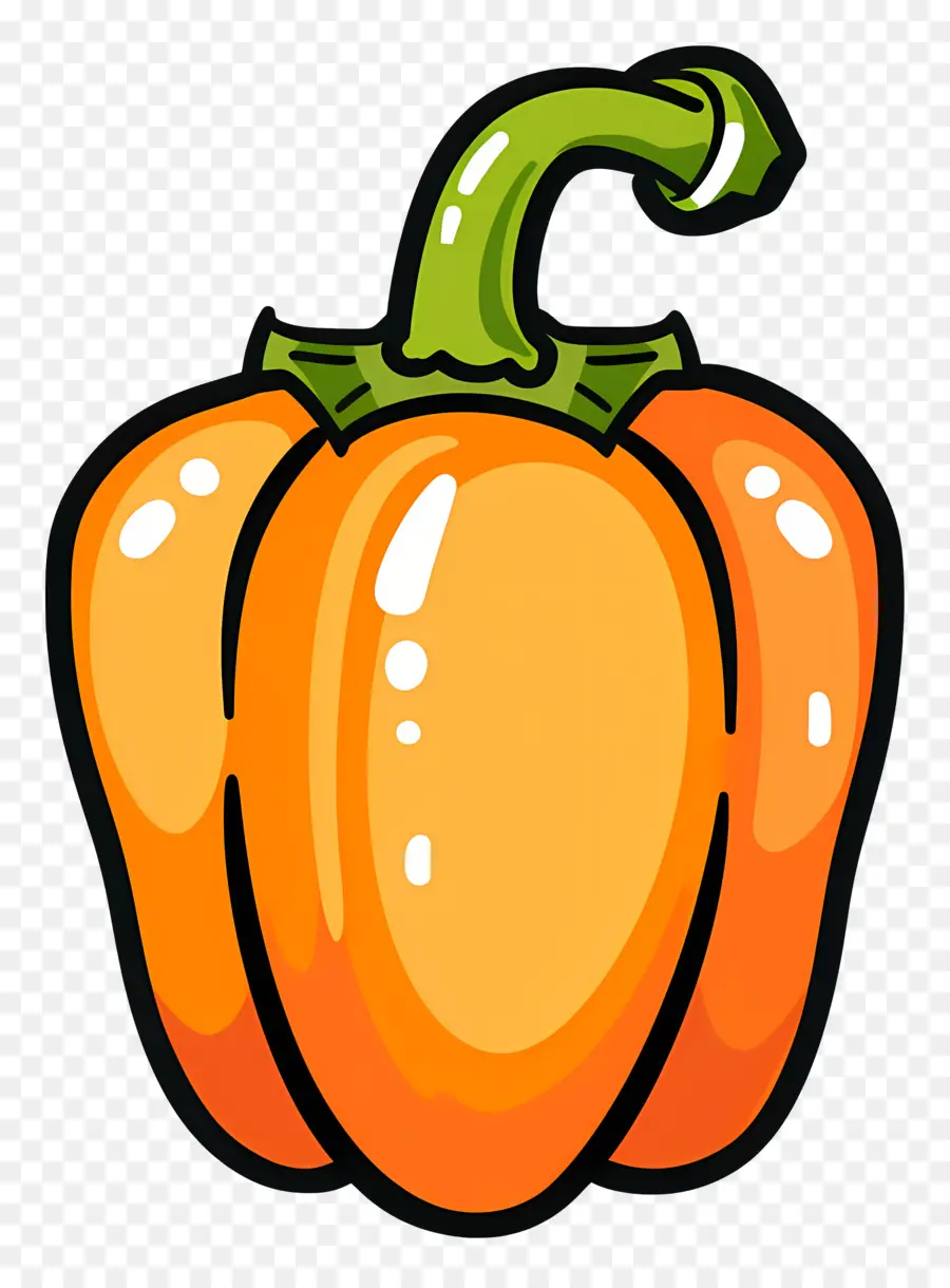 Bell Pepper，оранжевый PNG