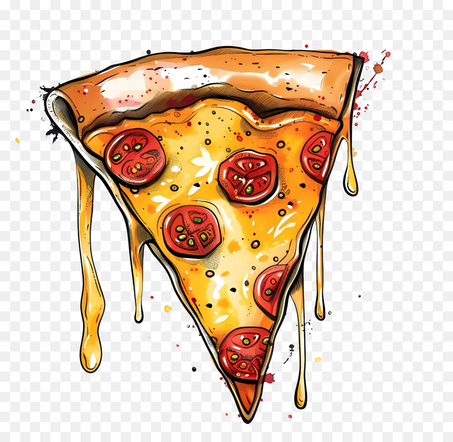 Pizza Slice，Пицца PNG