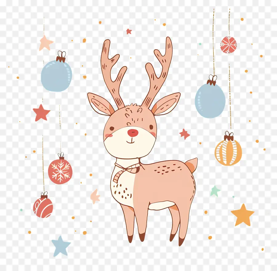 Reindeer，Cartoon Deer PNG