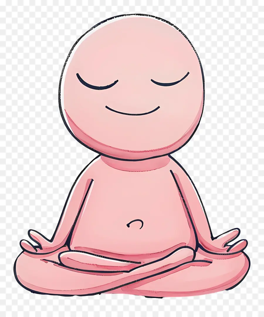 Meditating，Лотосовая медитация PNG