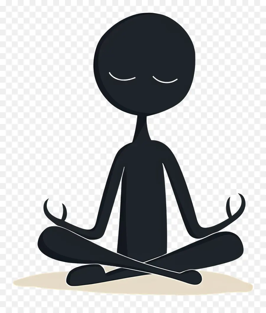 Meditating，Медитация PNG