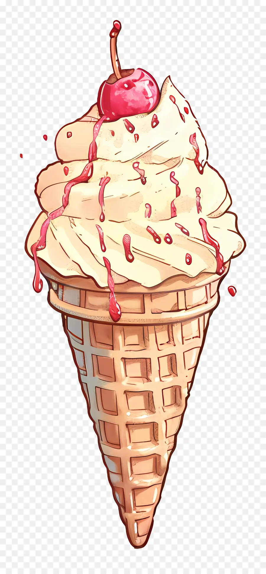 Мороженое，Ice Cream Cone PNG