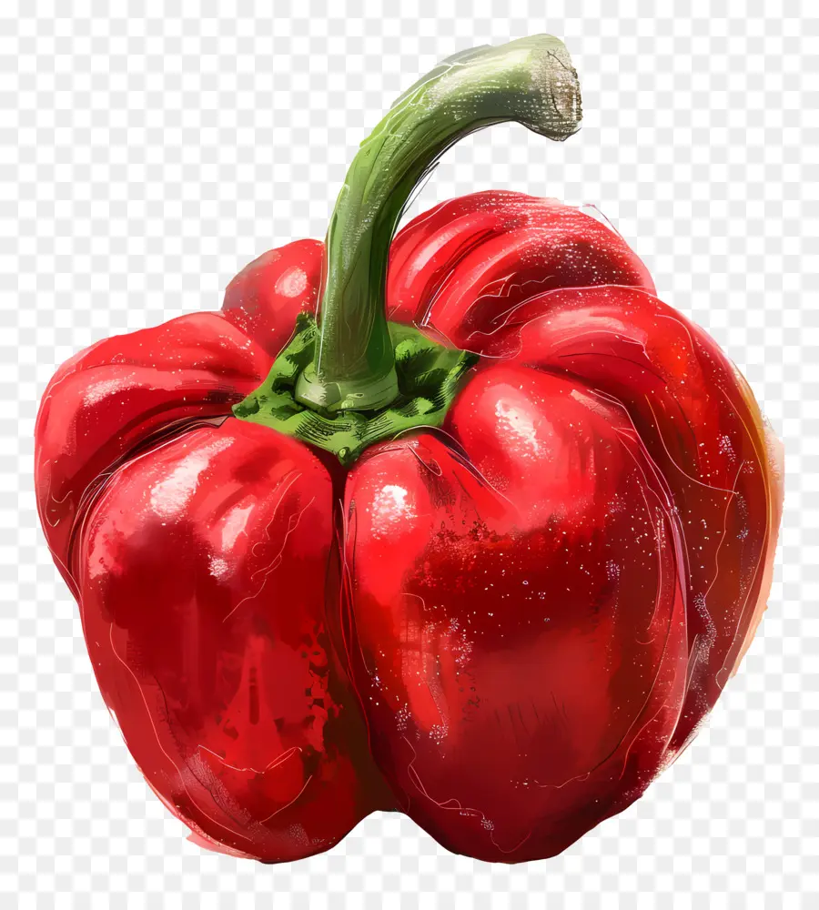 красный сладкий перец，Red Bell Pepper PNG