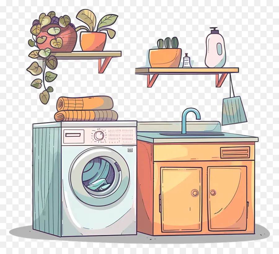 Laundry Room，Маленький дизайн кухни PNG