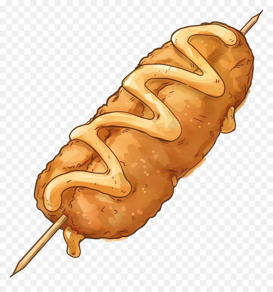 Corndog，Гамбургер PNG