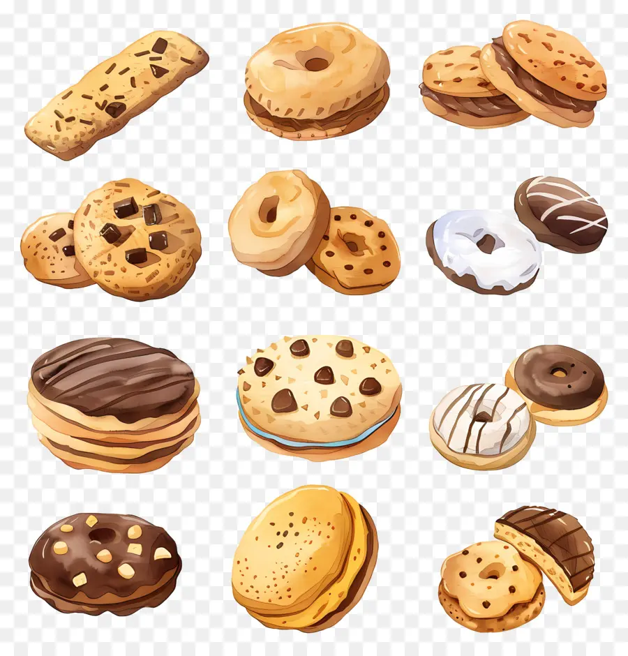 Cookies，десерты PNG