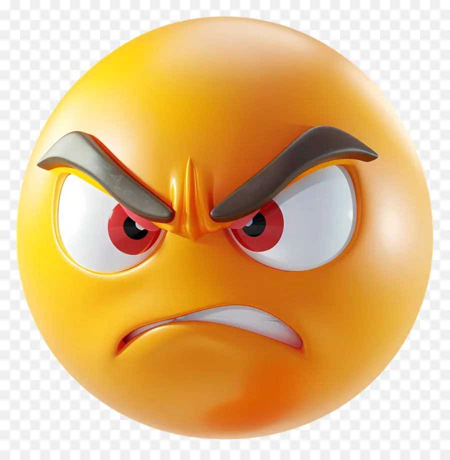 Angry Emoji，улыбающееся лицо PNG