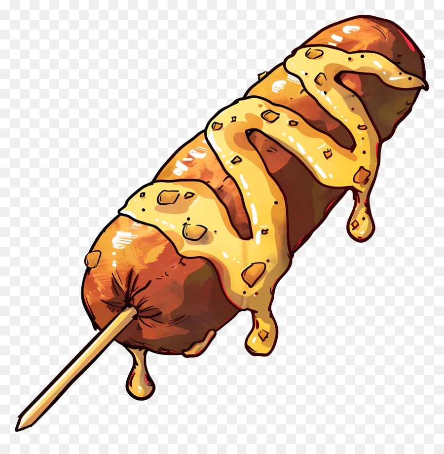 Corndog，Горячая собака PNG