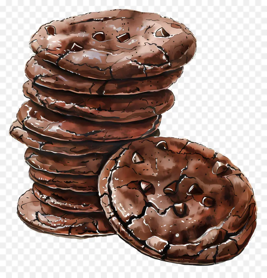 Шоколадное печенье，Файлы Cookie PNG