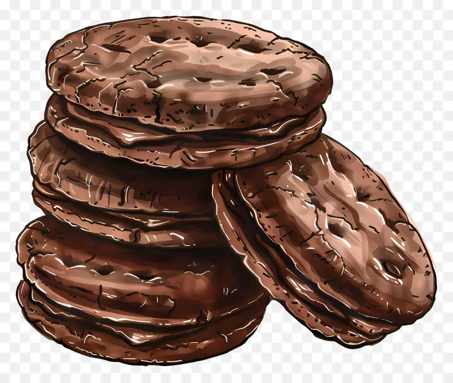 Шоколадное печенье，Файлы Cookie PNG