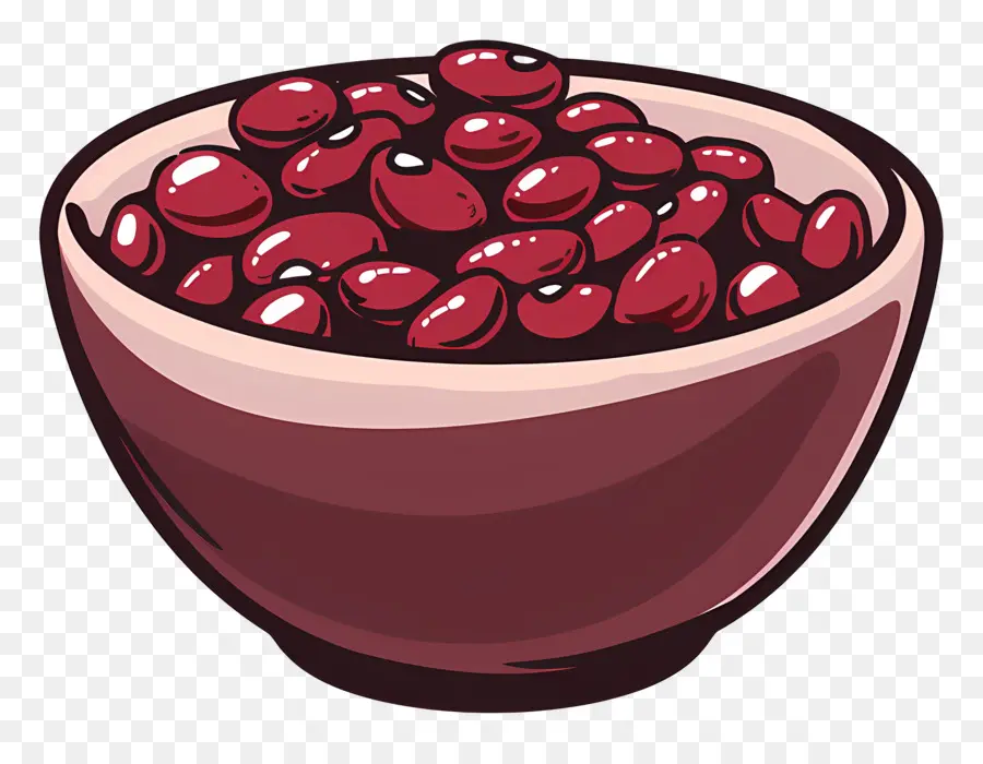 миска бобов，Cranberries PNG