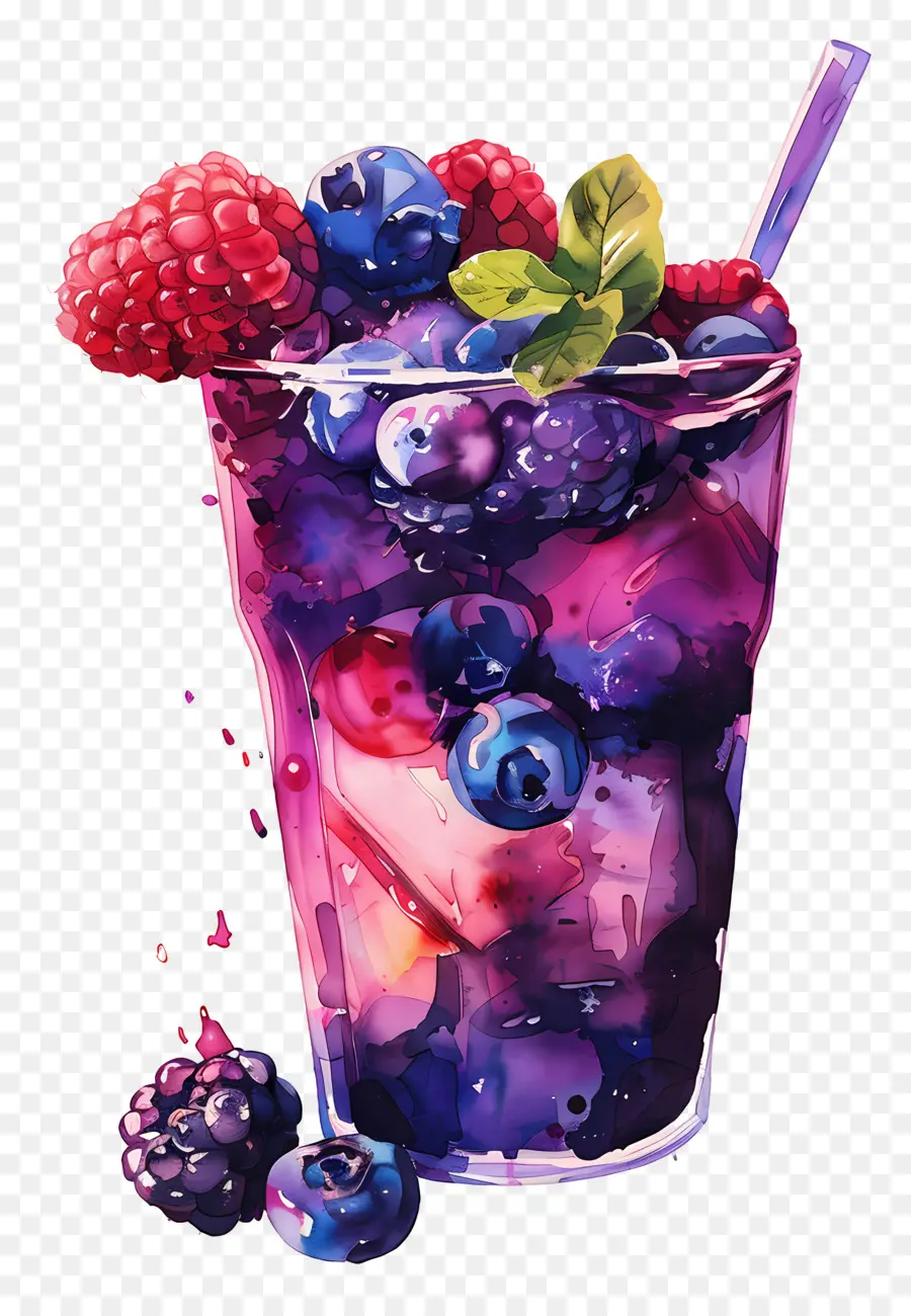 Ягодный напиток，Fruit Cocktail PNG