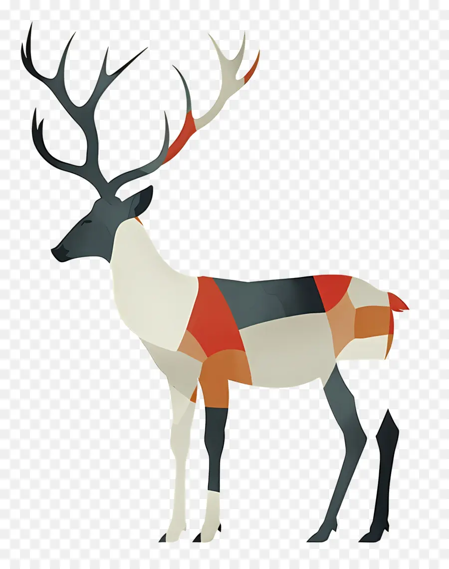 Reindeer，олень PNG