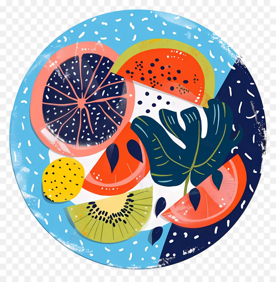 тарелка с едой，Fruit Plate PNG