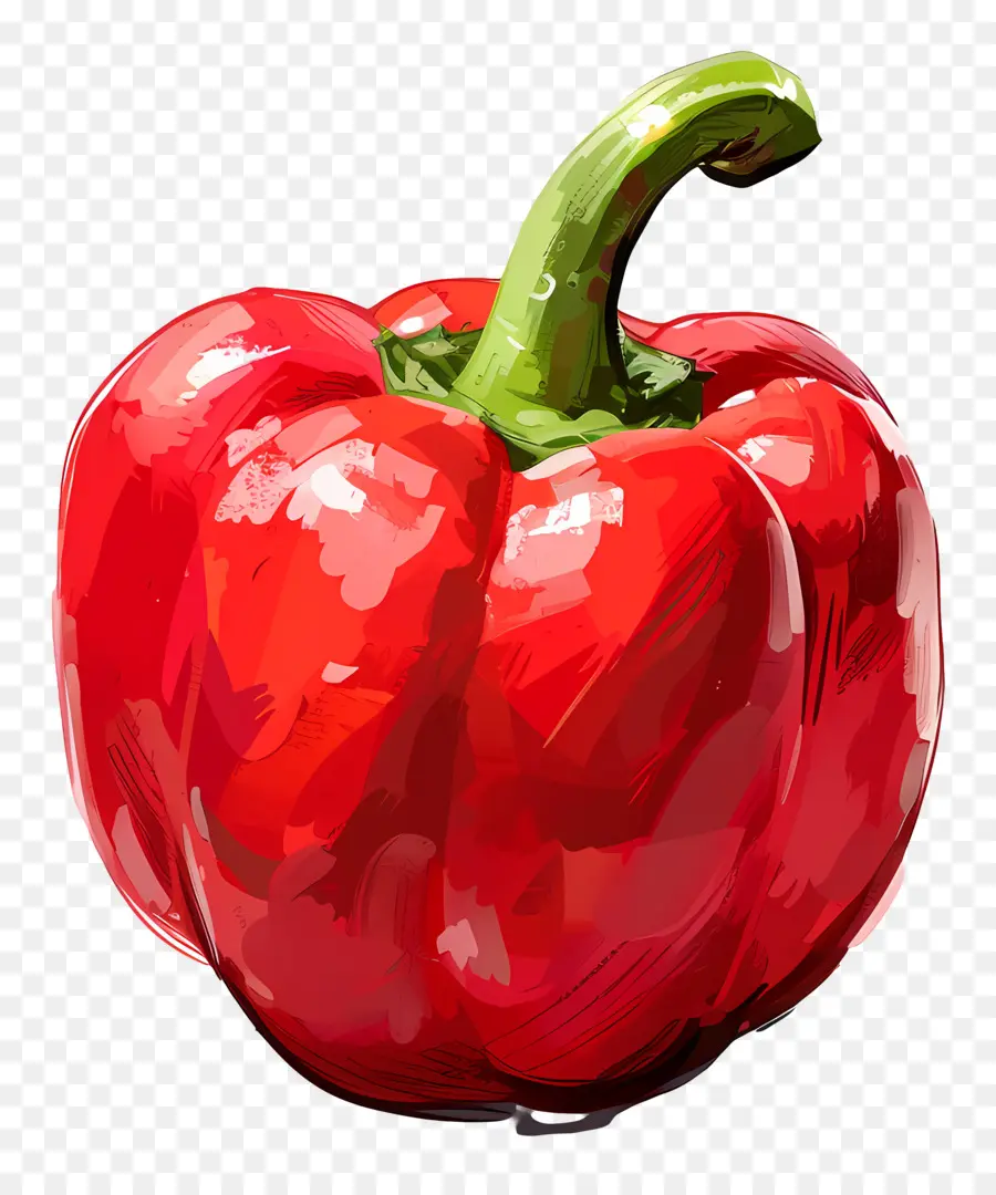 Red Bell Pepper，Овощ PNG