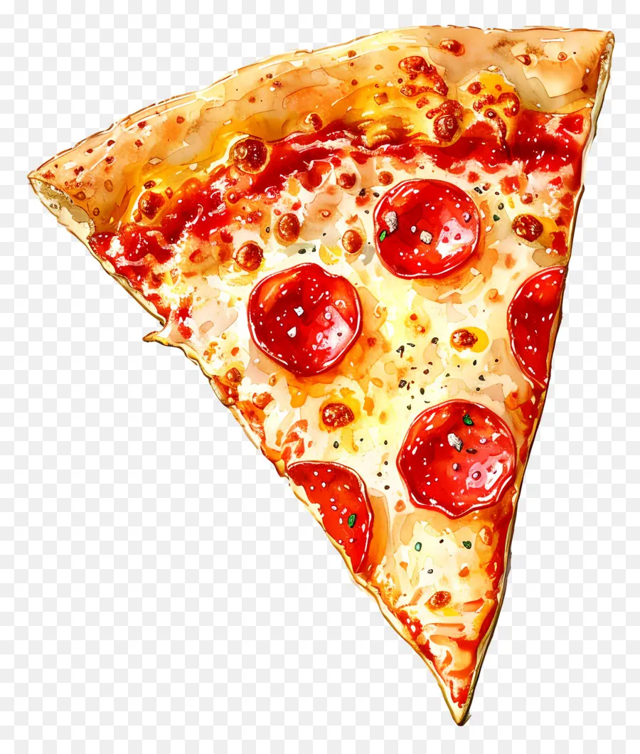 кусок пиццы，Pepperoni Pizza Slice PNG