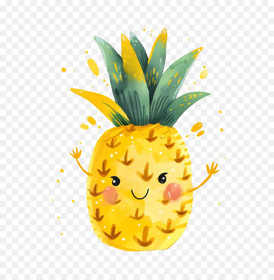 Pineapple，Милый ананас PNG