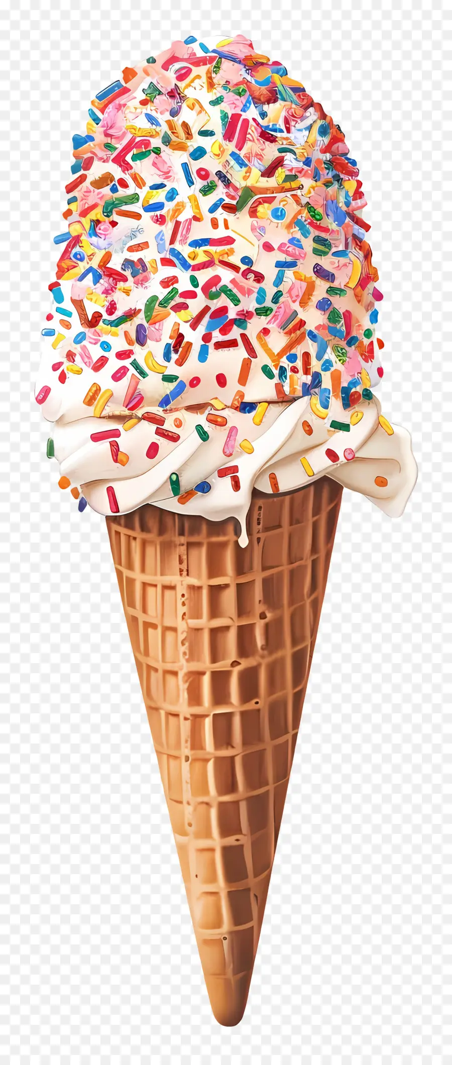 Мороженое брызги，Ice Cream Cone PNG