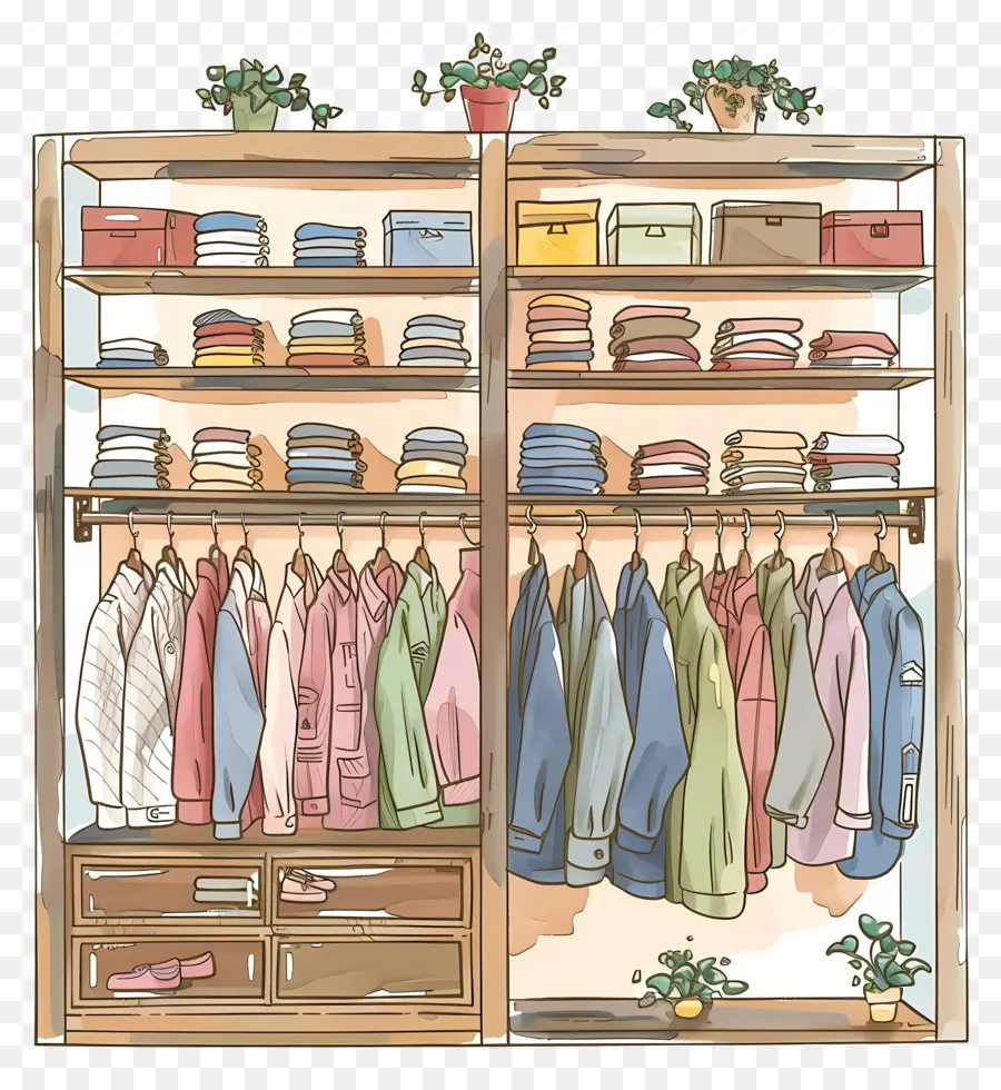 Интерьер магазина одежды，Wardrobe PNG