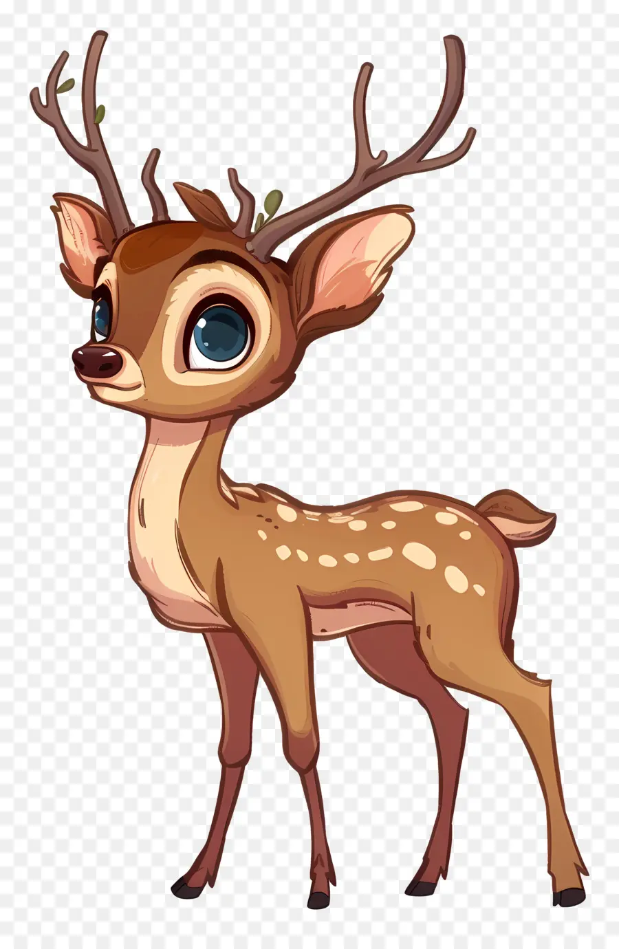 Cartoon Deer，симпатичные оленей PNG